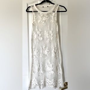 See through lace dress